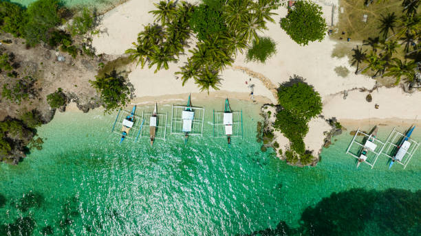istock Top view of Beautiful sandy beach. 2148101953