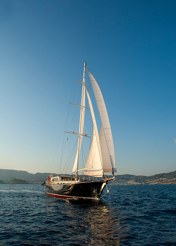 Yacth sailing on the sea