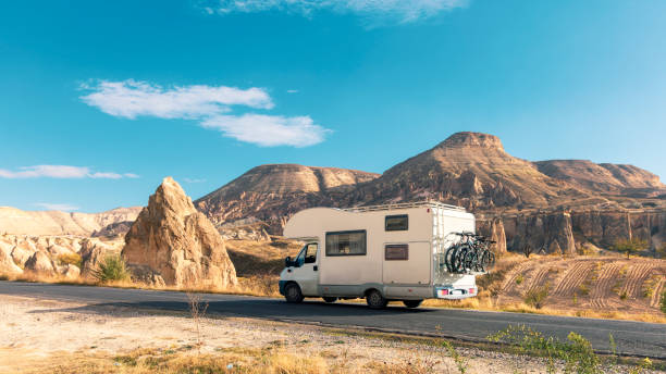 istock Motorhome adventure road trip in Cappadocia- Turkey 2148108193