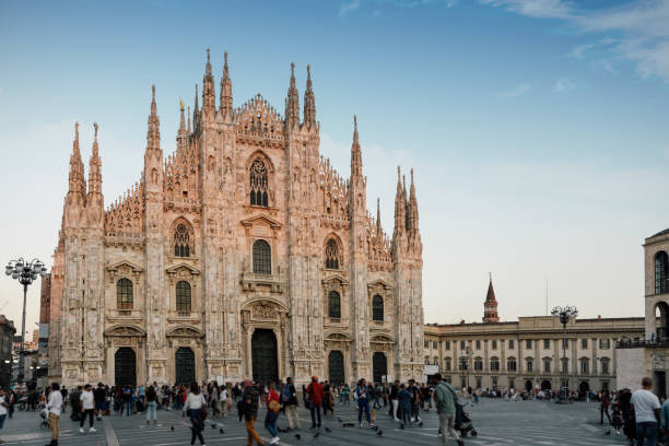istock Piazza Duomo in Milan at sunset 2148108264