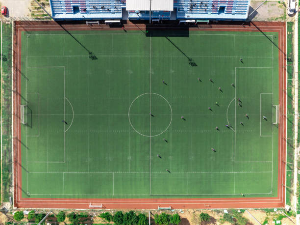 istock Soccer players on a sports field 2148109321