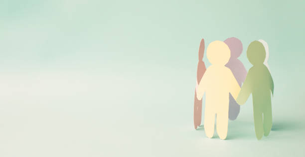 istock Human rights, friendship support and freedom, multicultural people holding hands, humanitarian help, no discrimination and racism 2148110231