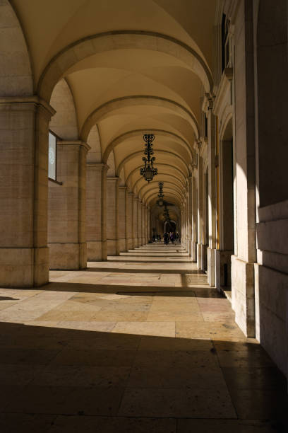istock Arches surrounding the Praca do Comercio in Lisbon, Portugal 2148111988