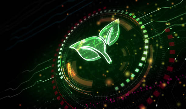 istock Ecology and eco friendly technology symbol digital concept 3d illustration 2148112331