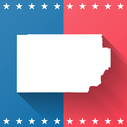 Ilustración de Condado De Millard Utah Mapa Sobre Fondo Azul Y Rojo y