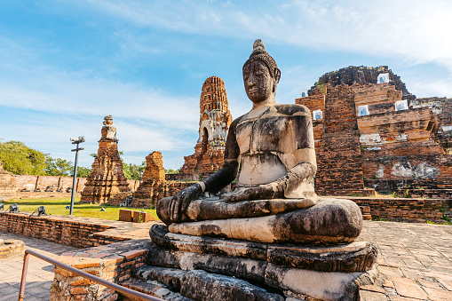Wat Mahathat in Ayutthaya in Thailand.