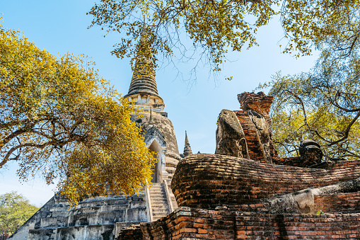 Wat Phra Si Sanphet in Ayutthaya in Thailand.