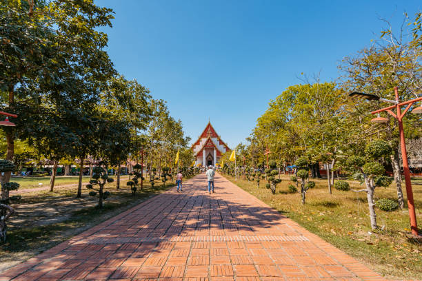Wihan Phra Mongkhon Bophit in Ayutthaya in Thailand.