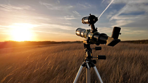 istock Telescope with special solar filter for observing the Sun. 2148115695