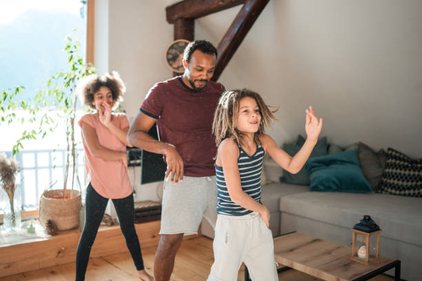 istock Diverse Family Enjoying Dance Time Indoors 2148117626