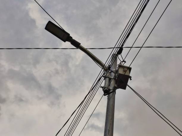istock Lights And Electric Poles 2148118271