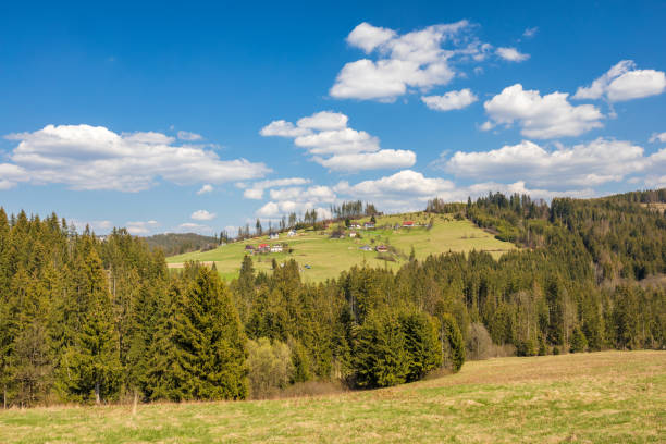 istock A mountainous landscape with villages on the hills. 2148118548