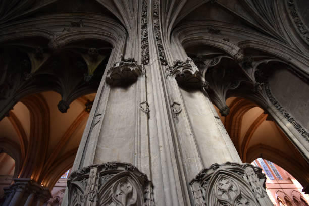 istock Gothic church interior close-up 2148119756