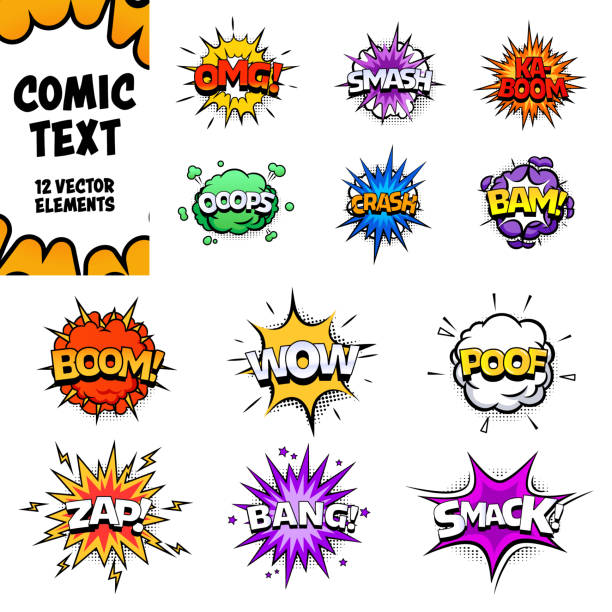 comic text. comic text set. comic speech bubbles. - memphis tennessee audio点のイラスト素材／クリップアート素材／マンガ素材／アイコン素材