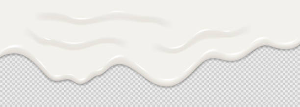 istock Yogurt, milk or cream surface creamy liquid melt splash flowing background. 2148127170