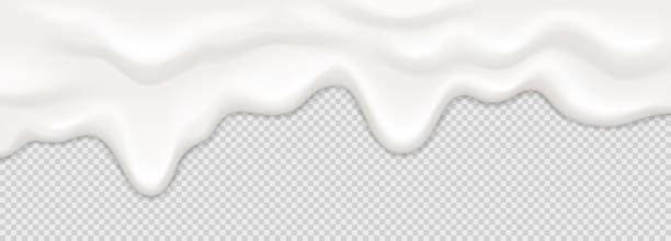 istock Yogurt, milk or cream surface creamy liquid melt splash flowing background. 2148127171