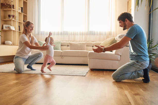 istock First steps of our baby 2148129171