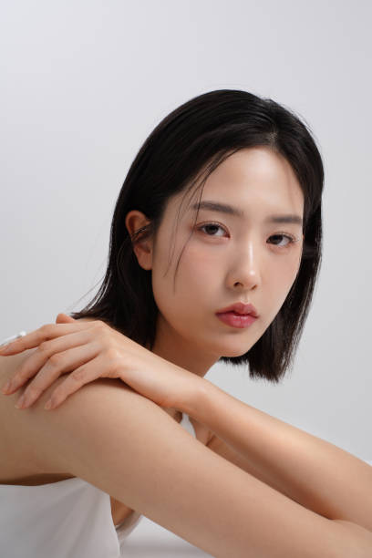istock Young Korean woman's natural toned skincare image 2148131676