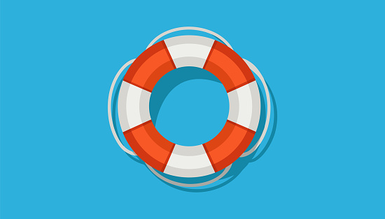 Lifebuoy logo elements, lifeguard lifesaver web vector illustration, ring lifebuoys life safety survival swimming saver icons for lifesaving concepts