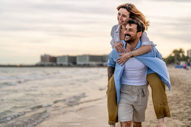 istock Happy couple enjoy summer 2148133527