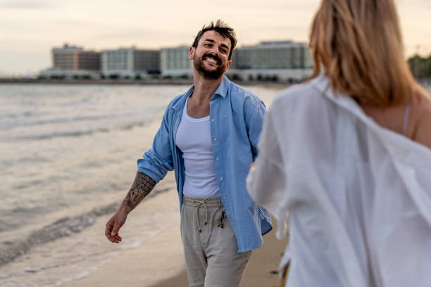 istock Young couple enjoy summer vacation 2148134418