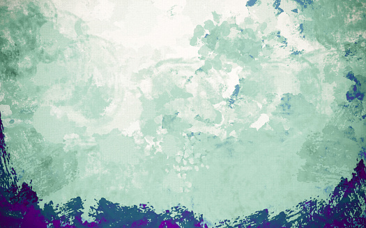 Chaotic Grunge Watercolor Background - Mint Green - Abstract