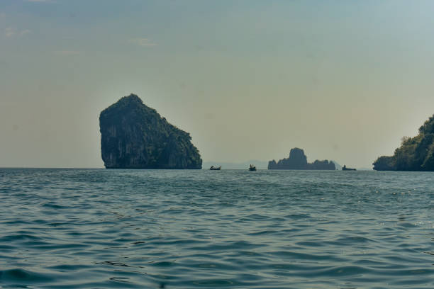 An archipelago in sea near krabi.