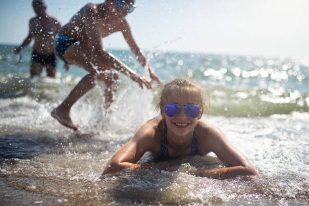 istock Kids having fun at sea, Alicante ,Spain. 2148140360
