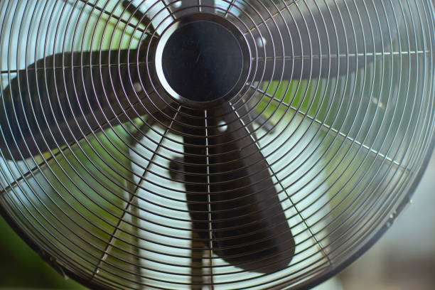 istock Closeup on metal fan 2148140425