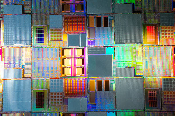 istock Silicon wafer for manufacturing semiconductor of integrated circuit. 2148140549