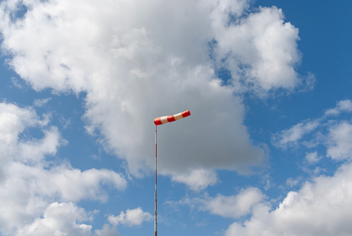 an airport wind sock wind direction indicator landscape