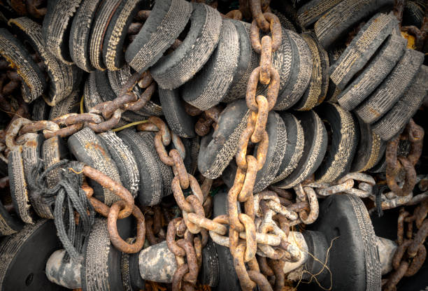 istock Chains and fishing floats 2148149390