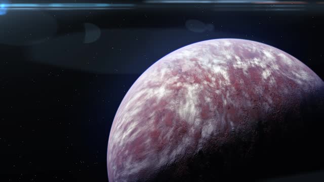 Unknown exoplanet in deep space.