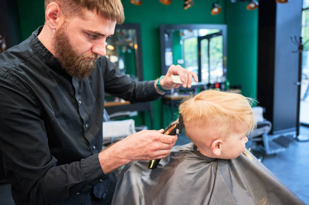 istock Cute boy excited about new haircut. 2148153684