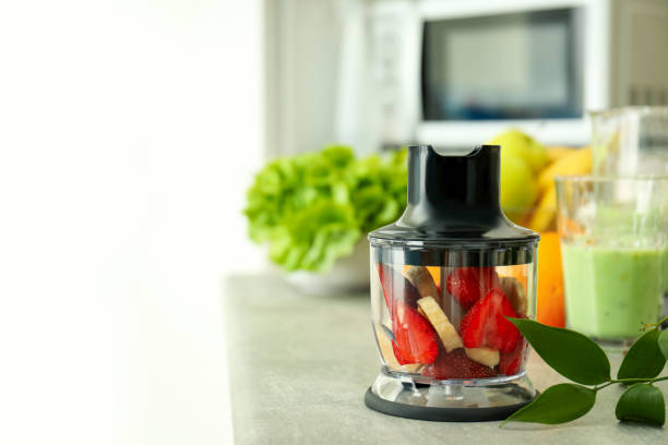 istock Concept of cooking food with blender, space for text 2148156895
