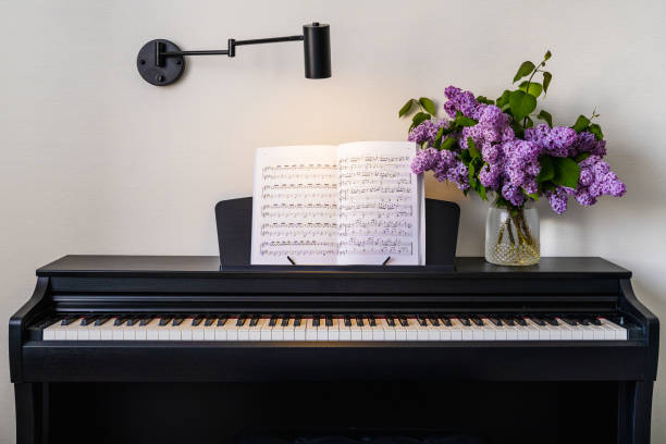istock bouquet of lilacs and piano notes 2148158236