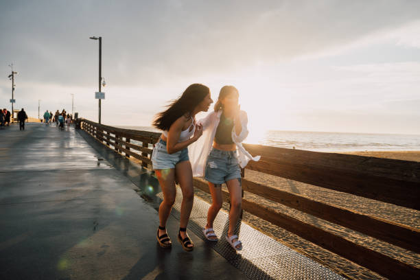 Lovely couple enjoying a vacation in California.