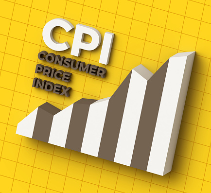Consumer Price Index CPI inflation bar graph data statistics and analysis chart.