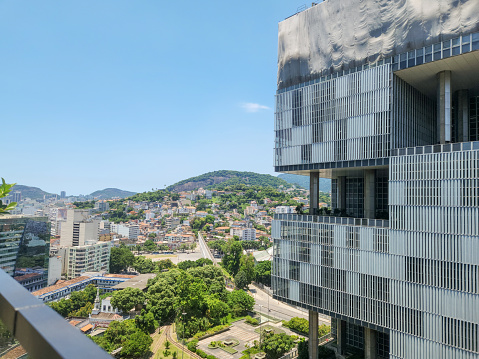 view of the city center of Rio de Janeiro, Brazil.