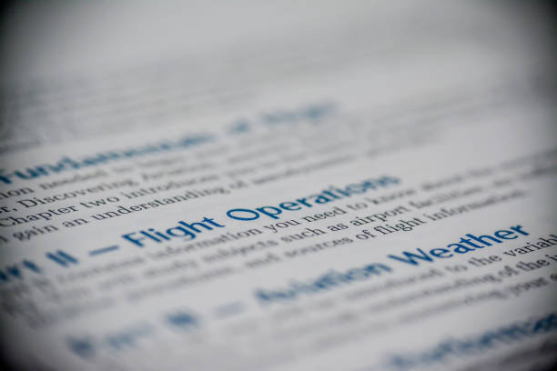 Close up of the Flight Operations chapter of an aviation manual