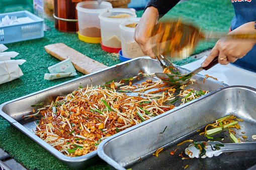 Pad Thai for sale at street market
