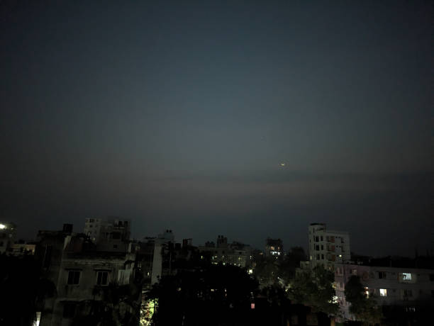 Eid moon on the sky or first day of the moon