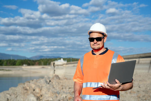 istock Portrait of a male engineer working in a dam 2148168195