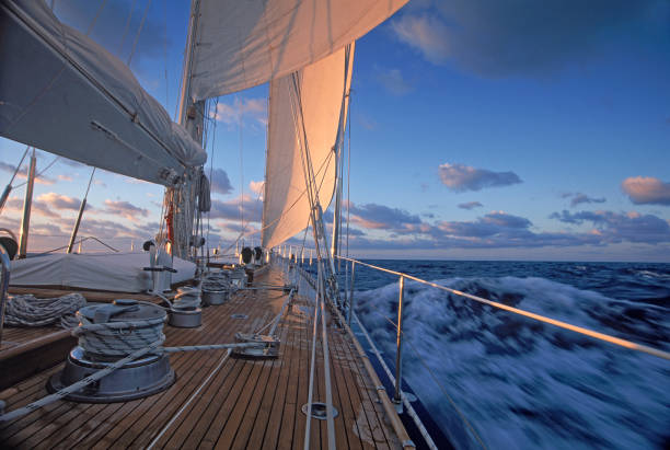 istock Deck of the yacht 2148168466