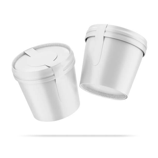 istock Ice Cream Cup Mockup with 3D Rendering on Isolated Background 2148169127