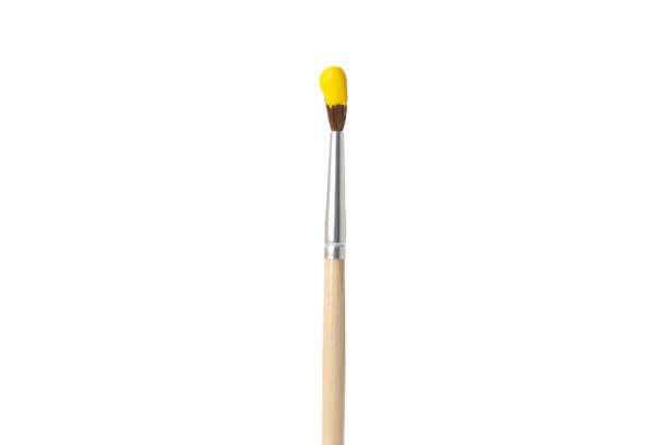 istock Paint brush with paint isolated on white background 2148169776