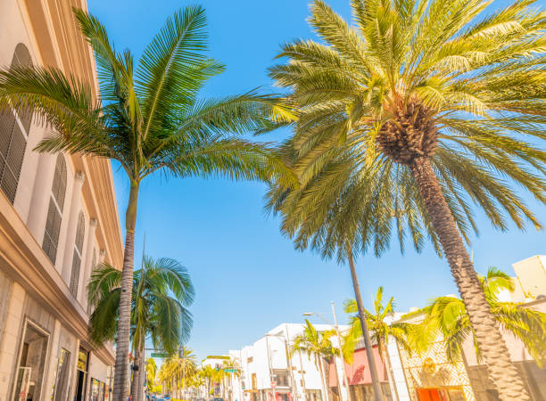 istock Sun shining over world famous Rodeo Drive in Beverly Hills 2148170848