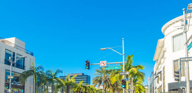 istock World famous Rodeo Drive under a blue sky 2148171389