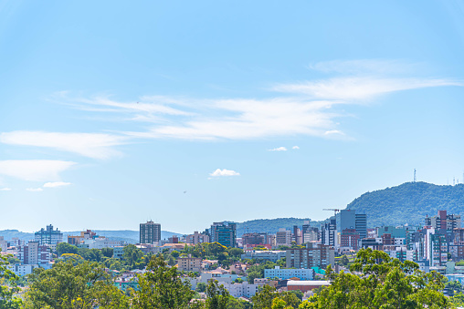 View of the city of Santa Maria, RS, Brazil. University city, heart of Rio Grande. Santa Maria da Boca do Monte.