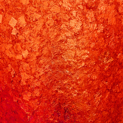 bright red texture background. grunge red leaf background. beautiful shiny foil paper wall texture in square frame. background of orange foil paper use as background or design element.